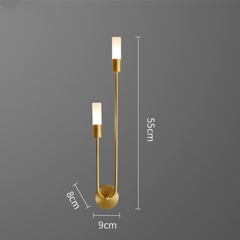 Norvo | Vegglampe Gull LED Moderne Sengelampe