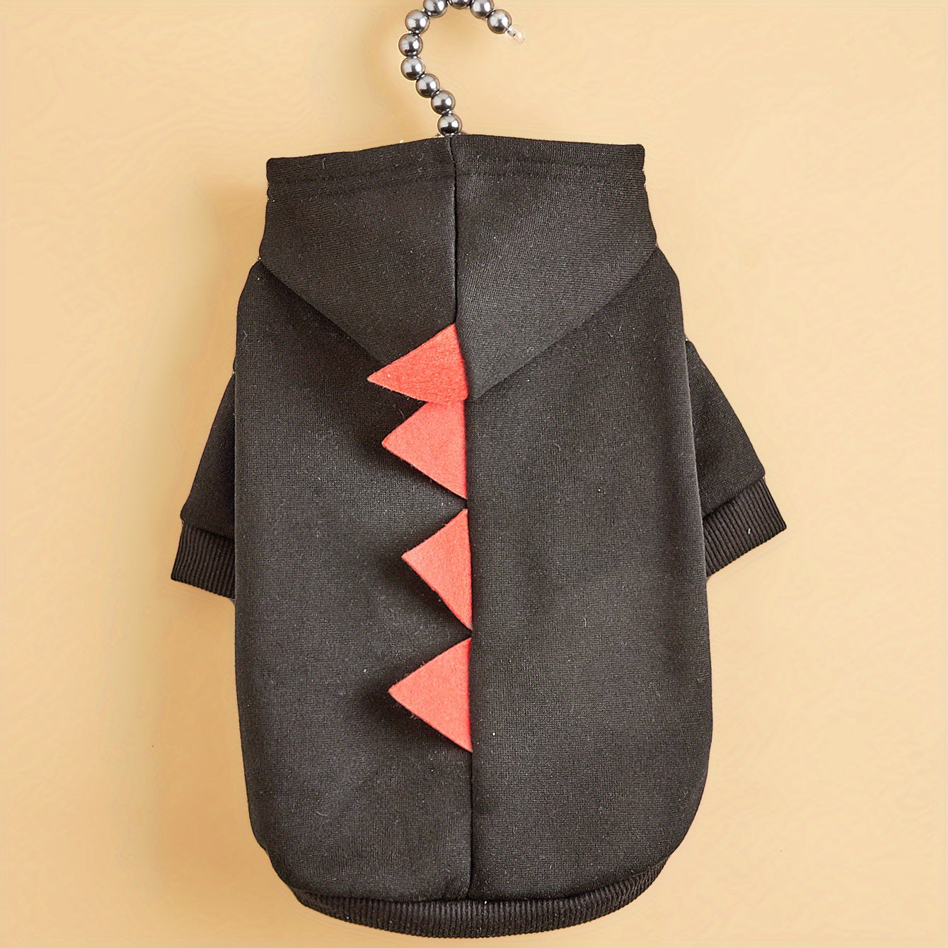 Norvo | Hund Halloween Kostyme Fleece Dinosaur Hoodie | Kjæledyrantrekk Varm