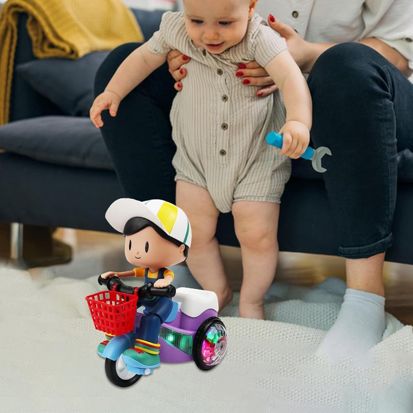 Norvo | Stunt Spin Dance Elektrisk Trehjulsykkel Leketøy