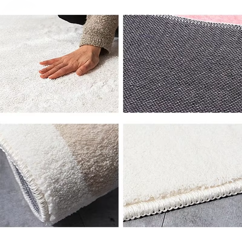 Norvo | Rund Fluffy Baby Lekematte Plussdyr Teppet for Barnerom eller Stue