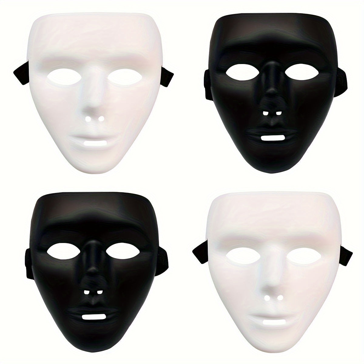Norvo | Men’s Full Face Plastic Halloween Mask | Anonymous Cosplay