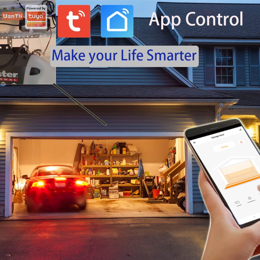 Norvo | Garasjeportsåpner WiFi Garasjeportkontroller APP og stemmestyring