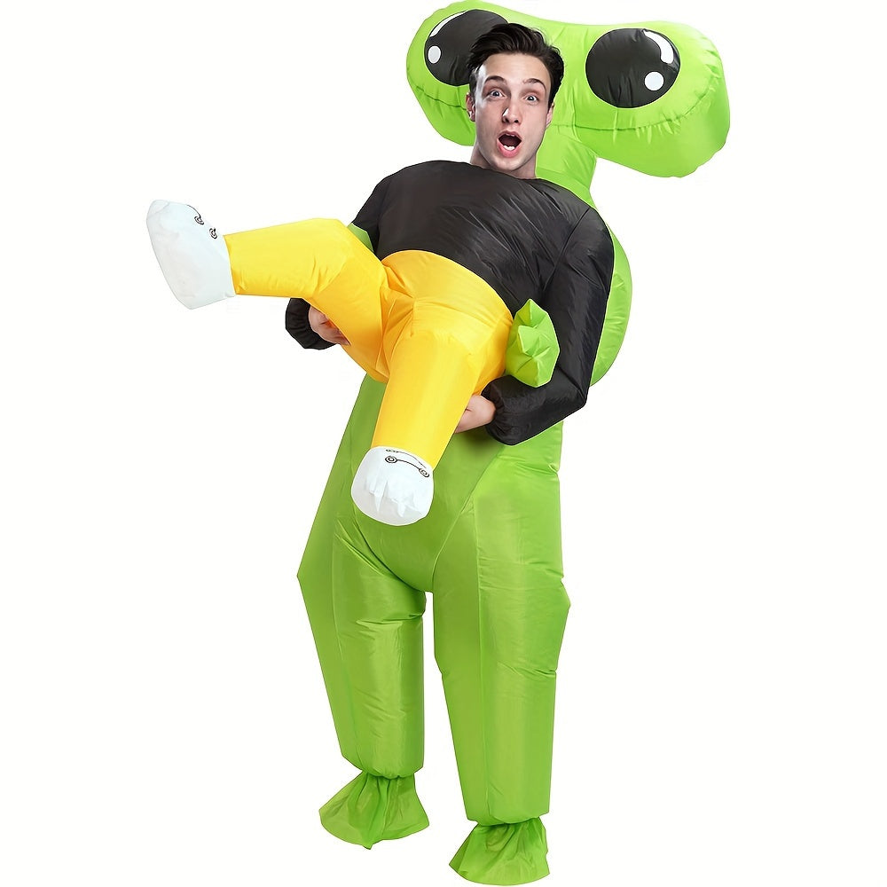 Norvo | Morsomt Inflatable Halloween Alien Kostyme for Menn | Ride On Stil