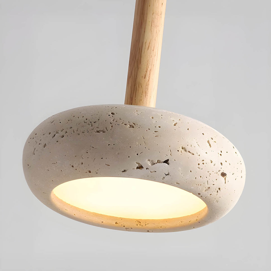 Norvo | GlowStone Taklampe - Naturlig Travertin LED Pendellampe