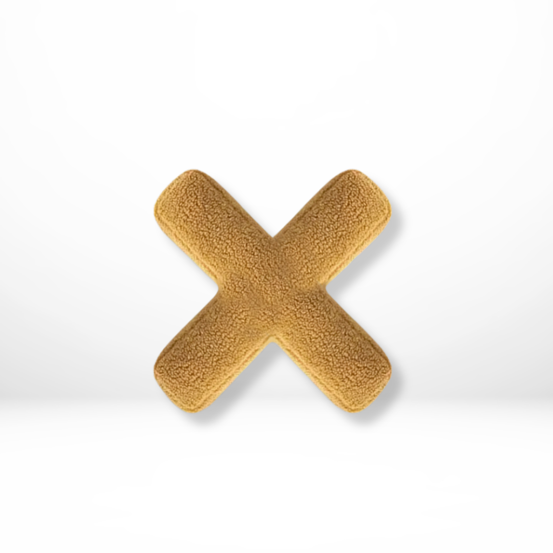 Norvo | Fløyels Alfabet Dekorativ Pute Med Bokstavene A Til Z