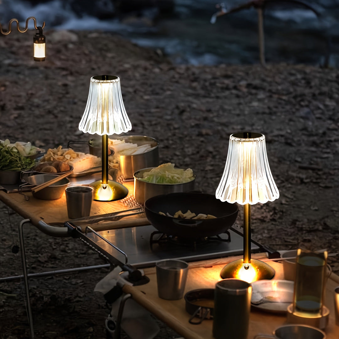 Crystaluxe Lamp - LED Krystall Bordlampe med Berøringsfunksjon Norvo