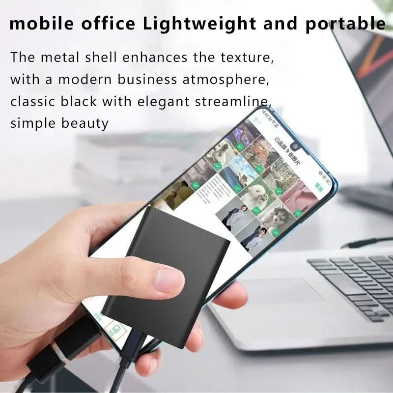 Norvo | Ekstern 100GB Hard Drive med ultra-rask USB-C & USB 3.1 tilkobling