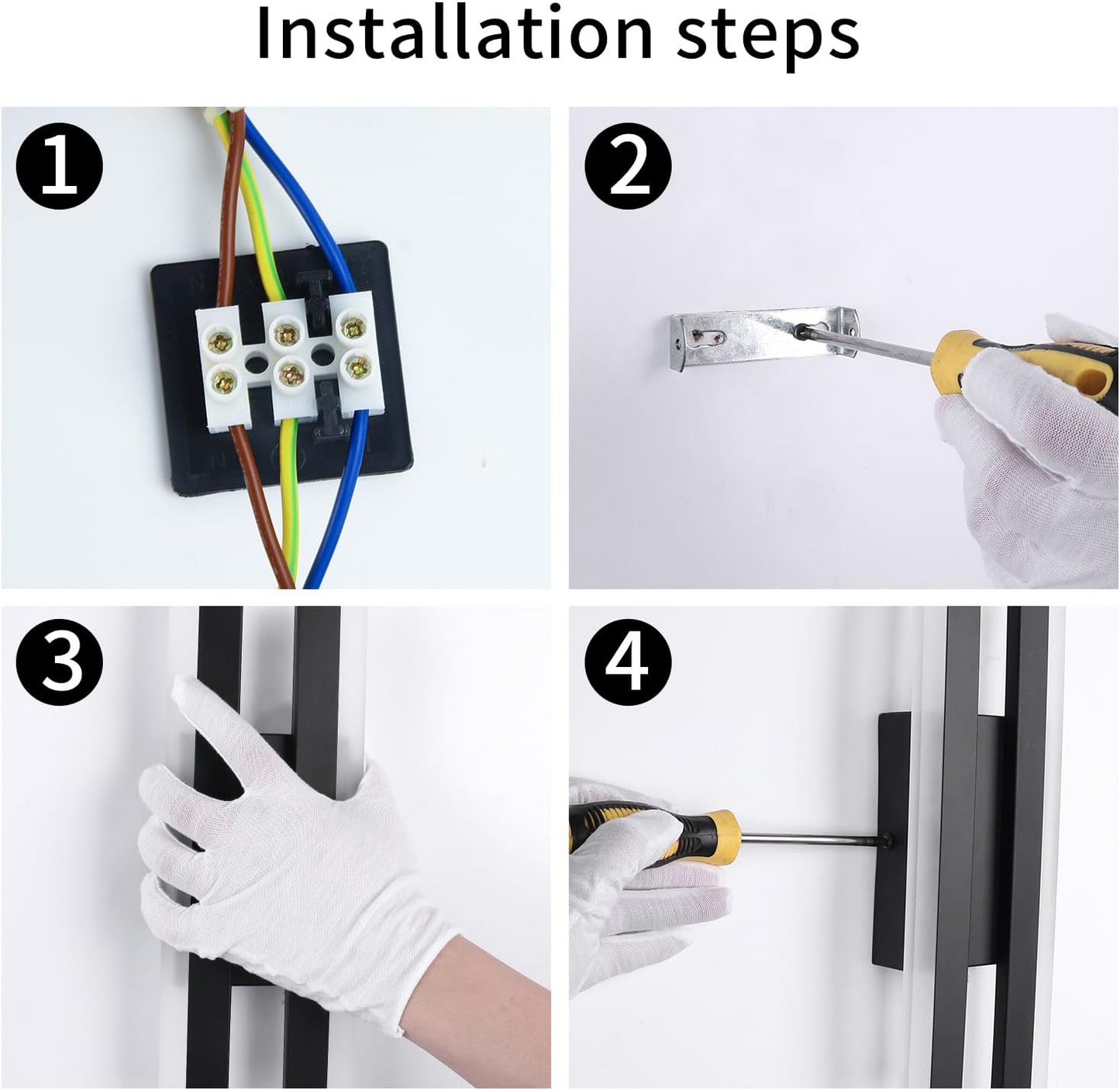 Norvo | LED Vegglampe Akryl Metall Vegglampe Belysningsarmatur