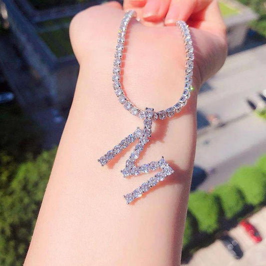 Norvo | Alfabet Rhinestone Halskjede