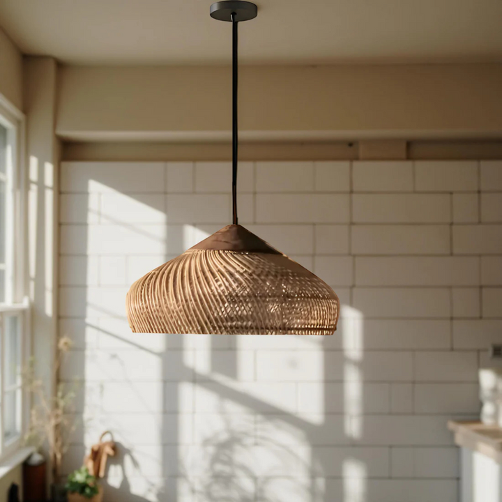 Norvo | Rattan Boho Pendellampe