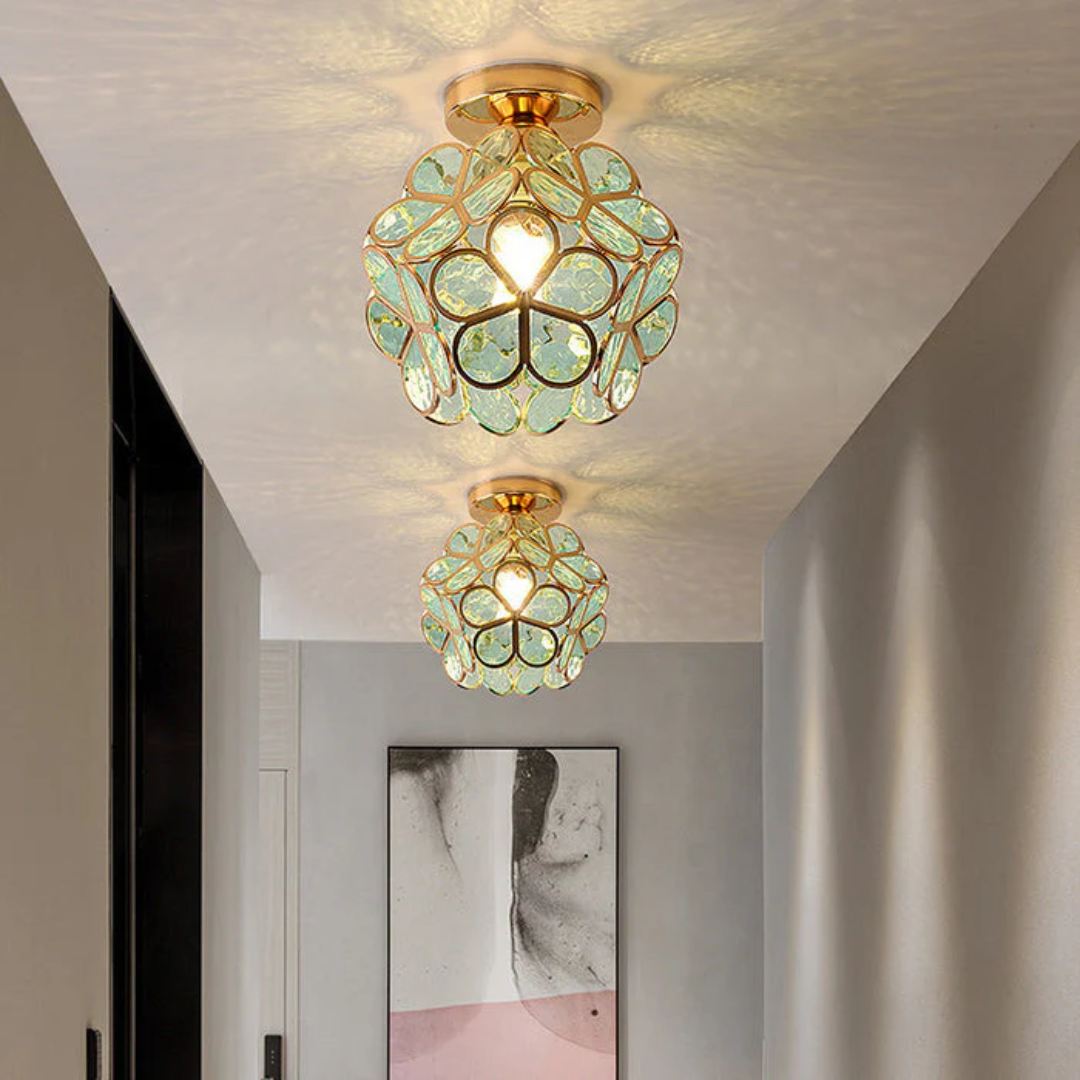 Norvo | Luksus Glass Blomst Taklampe