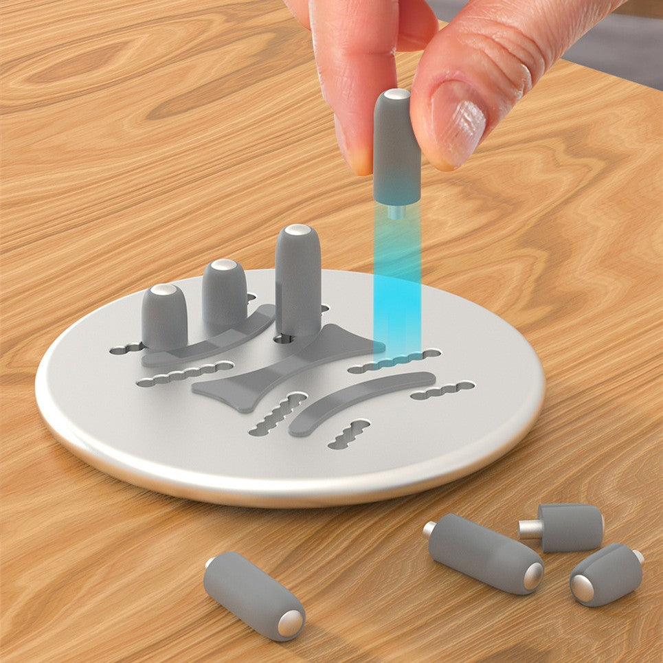 Norvo | Justerbar Rund Vertikal Laptopstativ med Flere Spalter, for Laptop, Nettbrett, Telefon