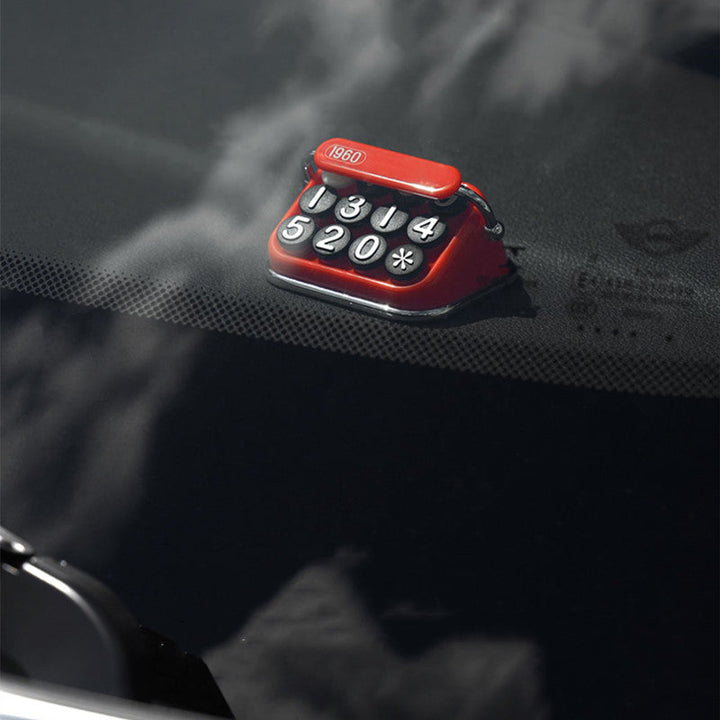 Norvo | Retro Kreativ Midlertidig Parkeringsnummerplate