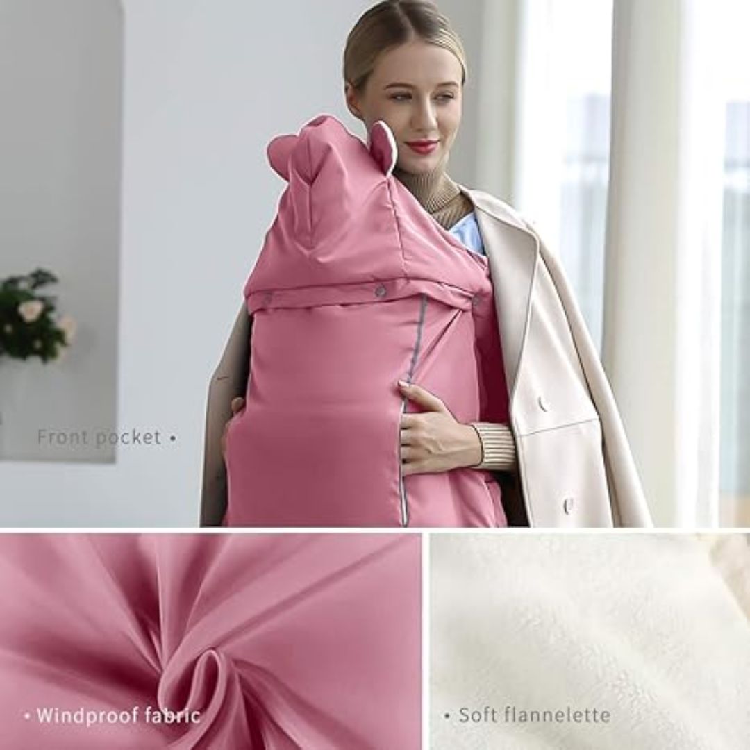 Norvo | Baby Vinter Fotpose – Universell Fotpose for Barnevogner & Bæreseler