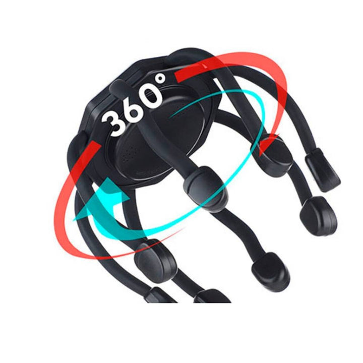 CalmFlow Smart Electric Octopus Hode Massager | Hodebunnsmassasje - Stresslettelse - Forbedret Søvn - Multi-retning Vibrasjons Hode Massager Norvo