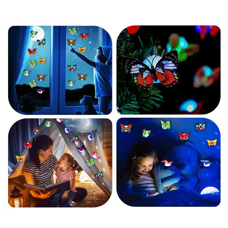 Norvo | 3D LED Sommerfugl Dekorasjon Nattlys