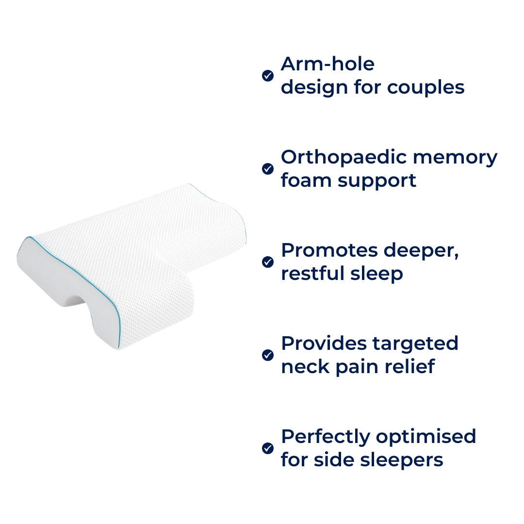 Arm‑Hull Komfort – Ortopedisk Nakke Støtte – Smertelindring – Dypere, Hvilefull Søvn Norvo