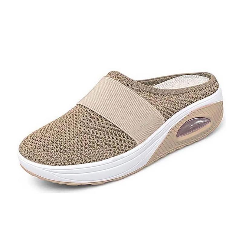 Norvo | Flate Slingback Sandaler Laget av Mesh