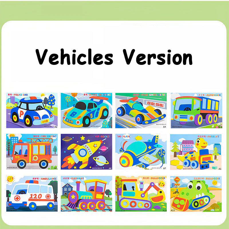 Norvo | Barnas DIY 3D EVA klistremerke leker