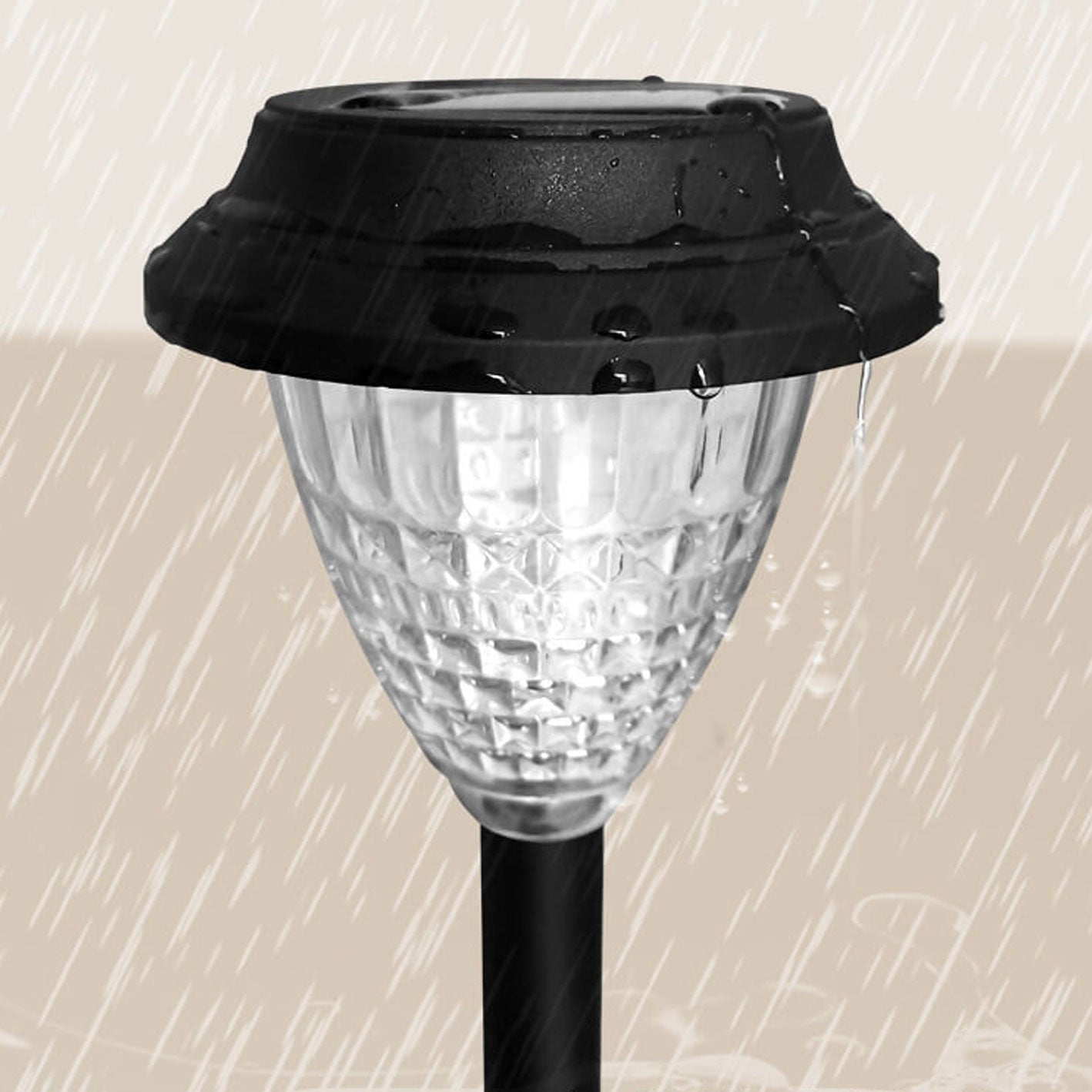 Norvo | Solar vanntett sirkulær divergerende lys sky design LED utendørs hage dekorativ lys