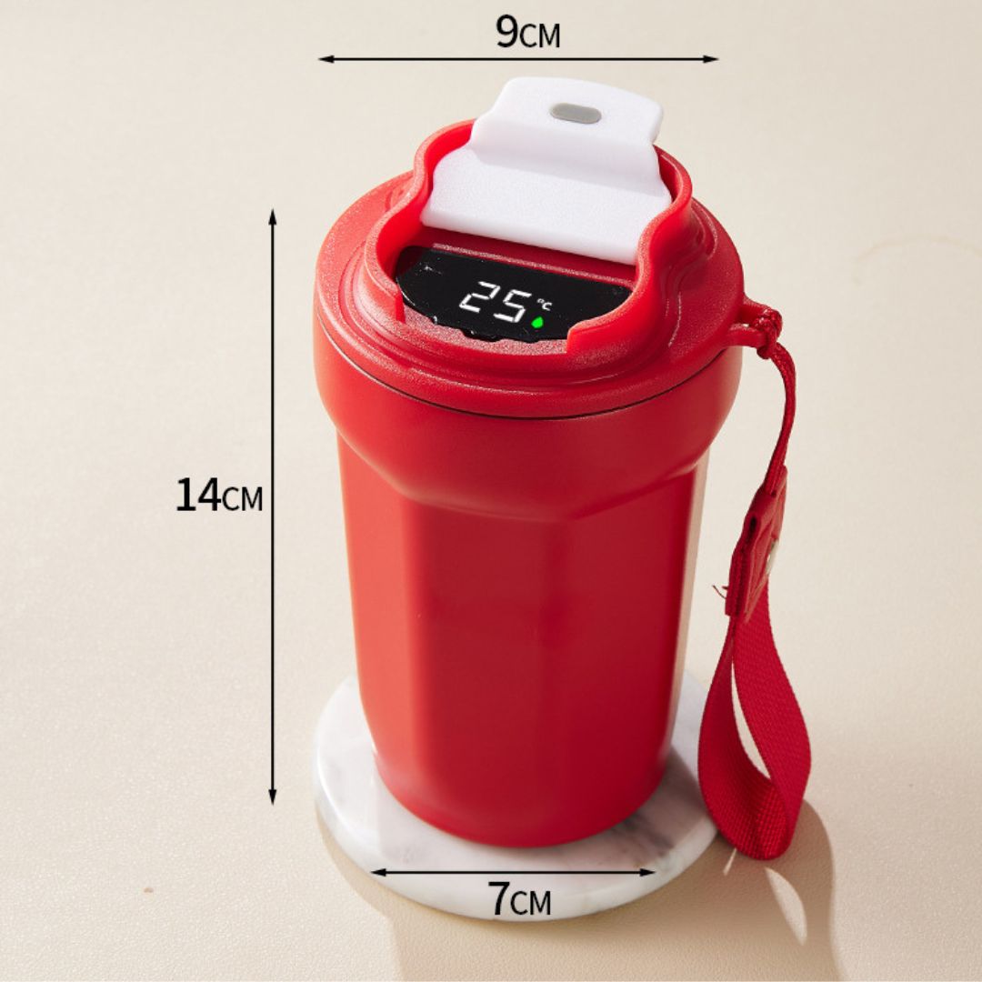 Norvo | Kopp i rustfritt stål med LED-temperaturdisplay 450 ML