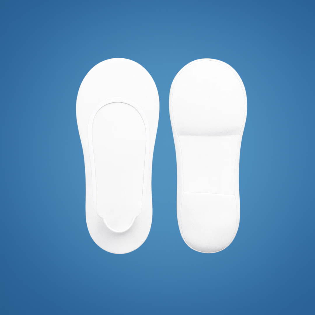 Vis Polstrede Sokker – Støtdempende Komfort – Pustende Bomullspolstring – Antiskli Hæl – Kvinner Hele Dagen Gåing Lindring Norvo