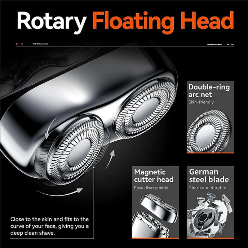 Norvo | Ny Ankomst Mini Dobbelhode Elektrisk Barbert blader