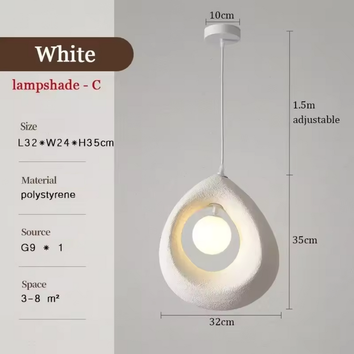 Norvo | Japansk Wabi Sabi Pendellampe med Minimalistisk Design