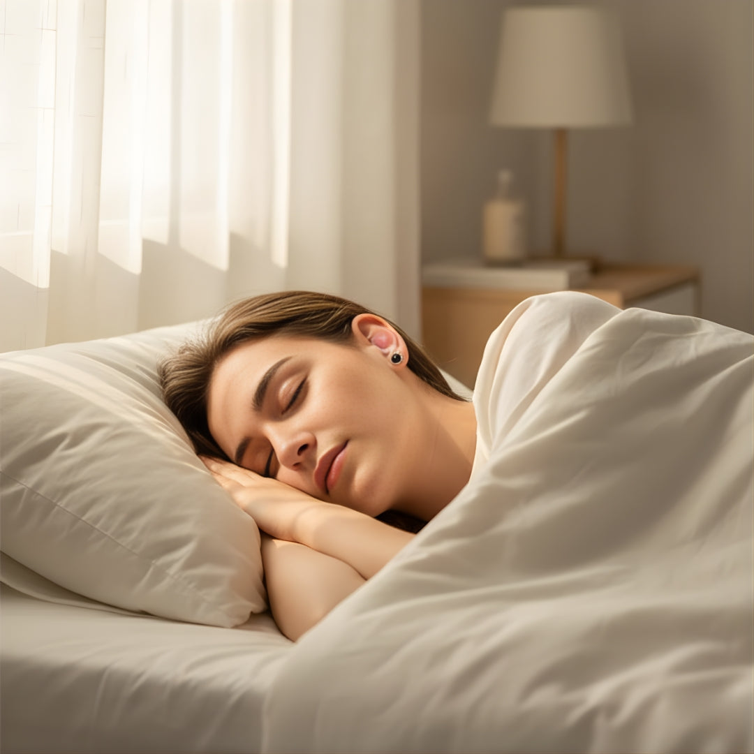 Blokker snorking og bystøy – Myk silikonpassform – Gjenbrukbar og hygienisk – Ideell for side-sovende og reise Norvo