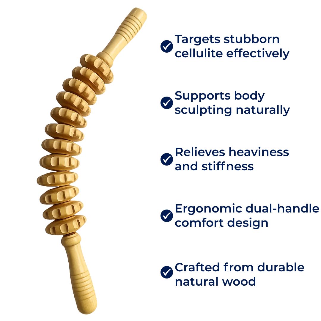 De-Puffing Anti-Cellulitt Tre Massasjører – Hudutjevning Smertelindring – Hjemme Kroppsskulpturverktøy Norvo