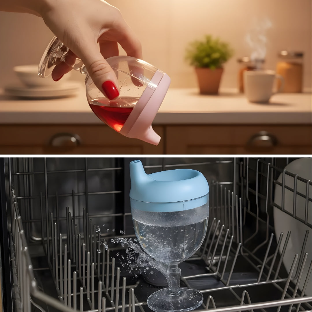 No-Spill Silikone – Easy-Grip Håndtak – Støtter Avvenning – Mess-Fri Drikking for Småbarn Norvo