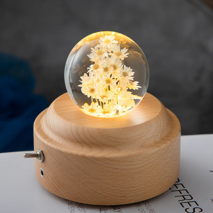 Krystallkule LED natteslys | Norvo