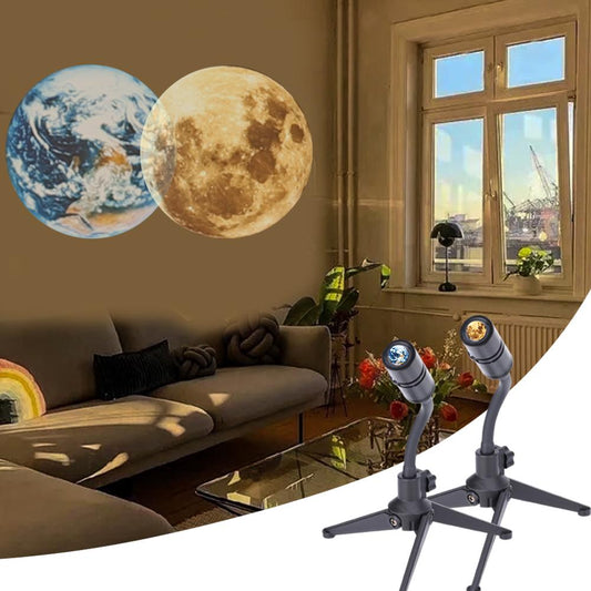 Norvo | Projektorlampe - EarthGlow - LED jorddesign - Inspirert nysgjerrighet