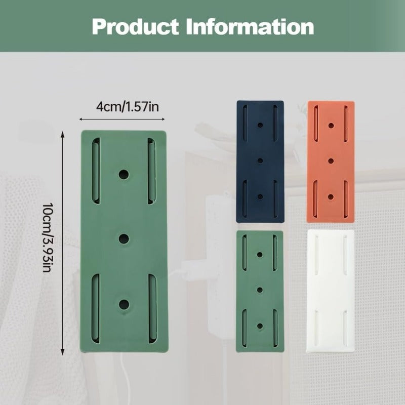 Norvo | Limkraft Strip Montering | Ingen-Bor Vegg- og Skrivebordsorganisator med Skyveskinne