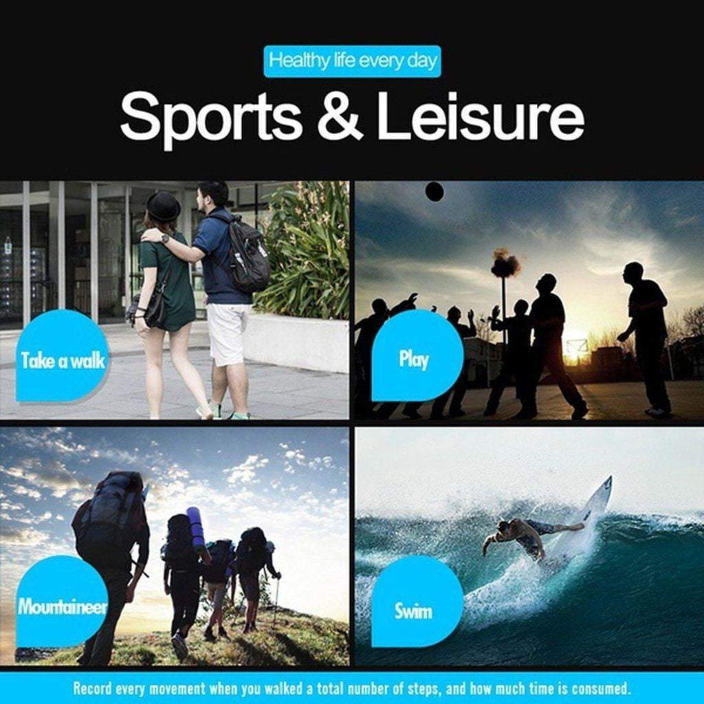 Norvo | Menn Smart Chrono Kalorier Pedometer Multi-Funksjoner Sports Klokker