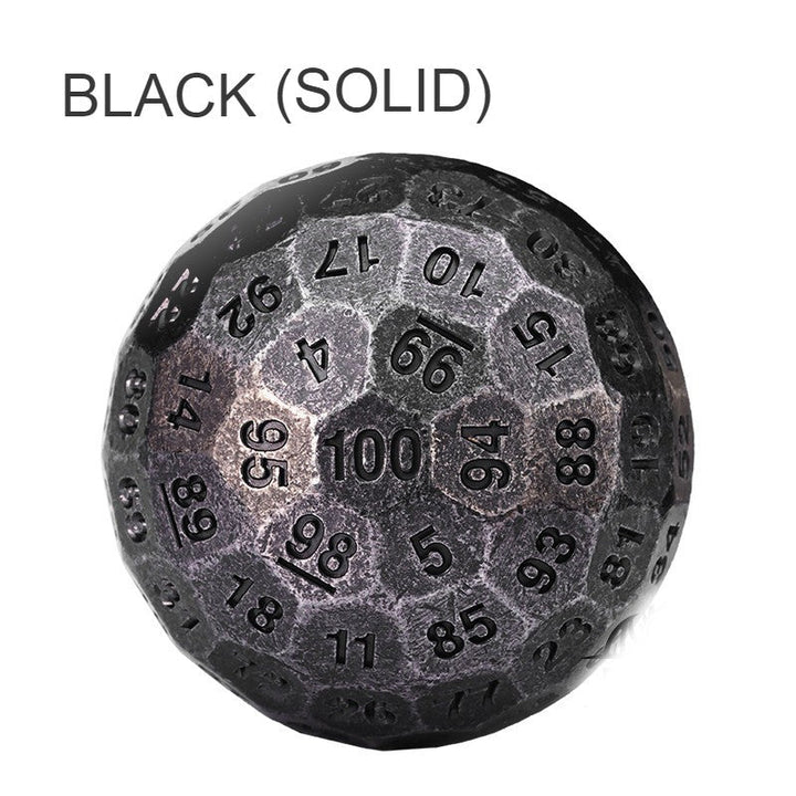 Norvo | 100-sidet polyhedron metall terninger med nummerering, designet for stor fest og flere muligheter
