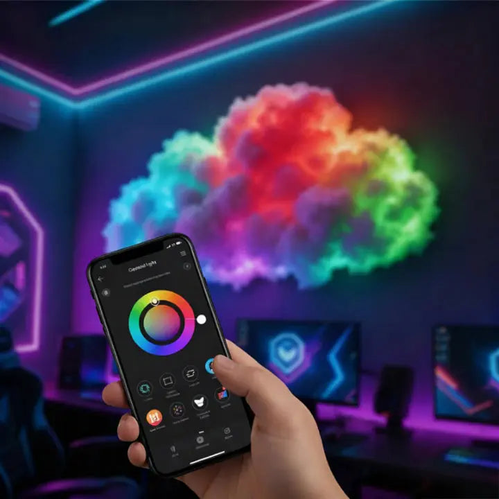 Norvo | LED Cloud Magic Light — Fordyp deg i magisk ro og fortryllende øyeblikk av velvære