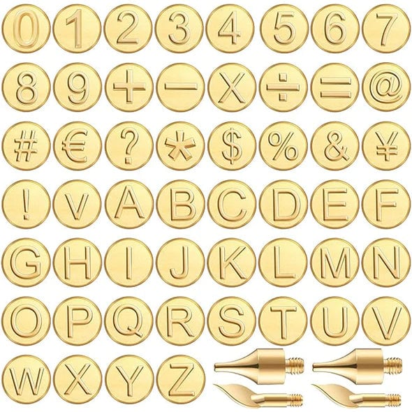 Norvo | 26 Buchstaver Kobberform —DIY Trebrenning/Laging Set