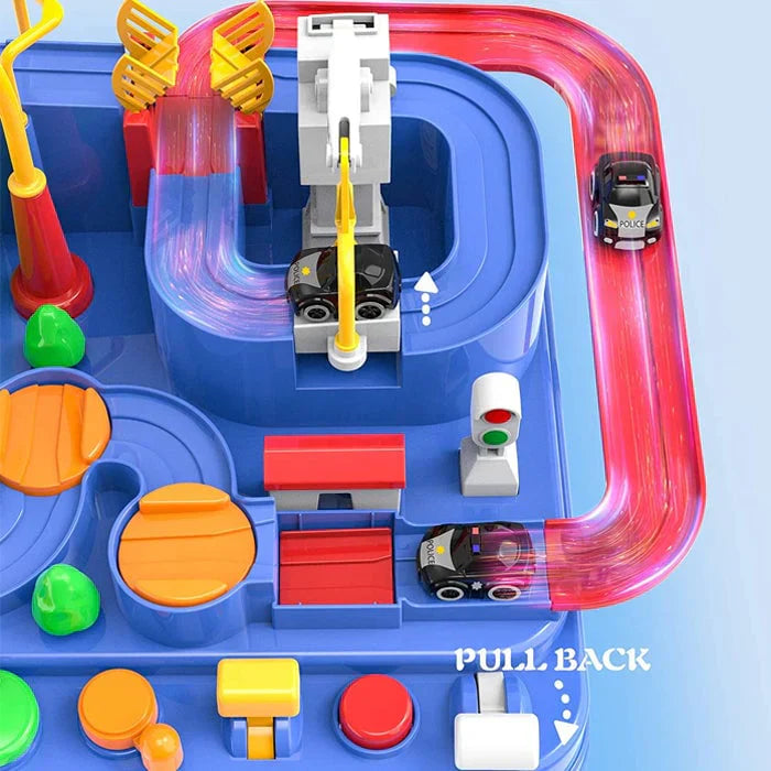 Norvo | RescueTrack Eventyrsett – Utdannende Redningskjøretøy Leketøy for Småbarn