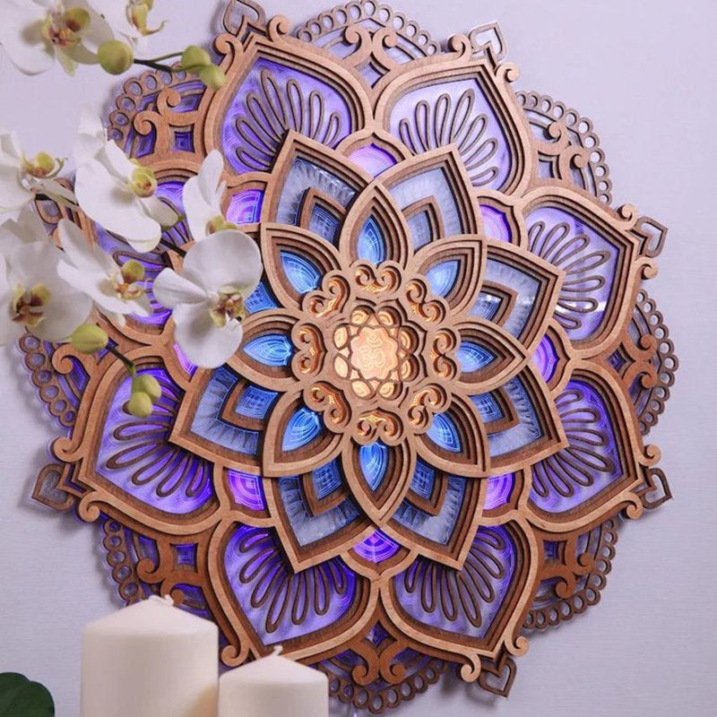 Norvo | Mandala Yoga Rom Nattlys LED