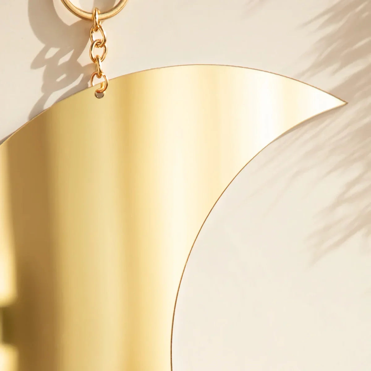 Norvo | Gold Moon Mirror Akryl Hengende Dekorativt Veggspeil