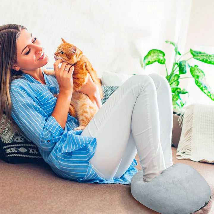 Norvo | WarmNest XL Elektrisk Fotvarmer – Plysj Komfort & Justerbar Varme