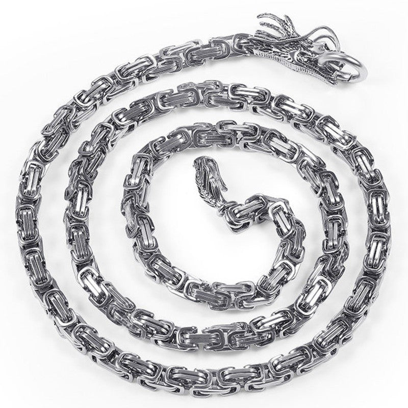 Norvo | Lang Titan Stål Armbånd, med Justerbar Lengde, for Dekorasjon & Selvforsvar