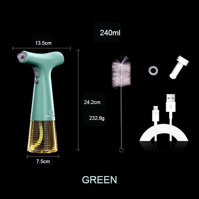 Norvo | Automatisk elektrisk oljesprayer, med to spraymodus, for nesten alle oljer eller flytende krydder.