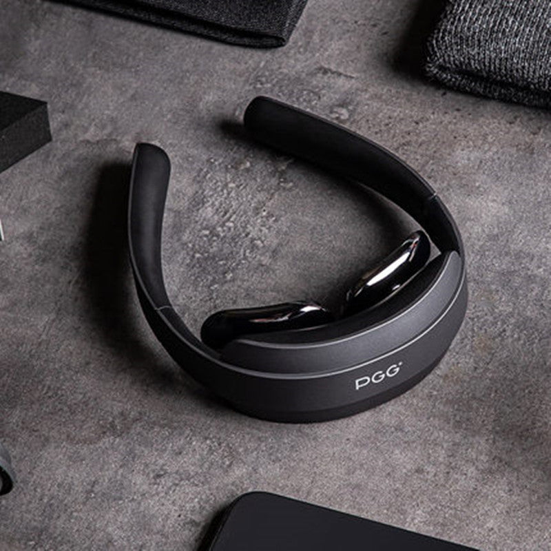 Norvo | Sammenleggbar trådløs smart nakkemasseur med varmefunksjon, 5 massasjeinnstillinger og lavfrekvent pulsteknologi, for nakke, muskler, skuldre og cervical smerte lindring