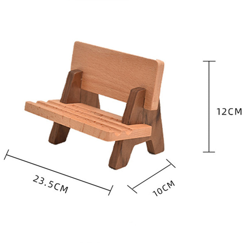 Norvo | Solid Wood Justerbar Og Oppladbar Nettbrett/Telefon Stativ