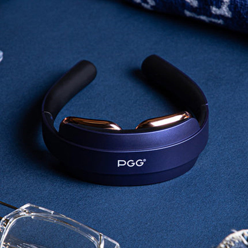 Norvo | Sammenleggbar trådløs smart nakkemasseur med varmefunksjon, 5 massasjeinnstillinger og lavfrekvent pulsteknologi, for nakke, muskler, skuldre og cervical smerte lindring