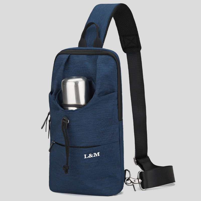 Norvo | Bærbar vanntett slingbag med koppholder, for reise, sykling, trening og mer