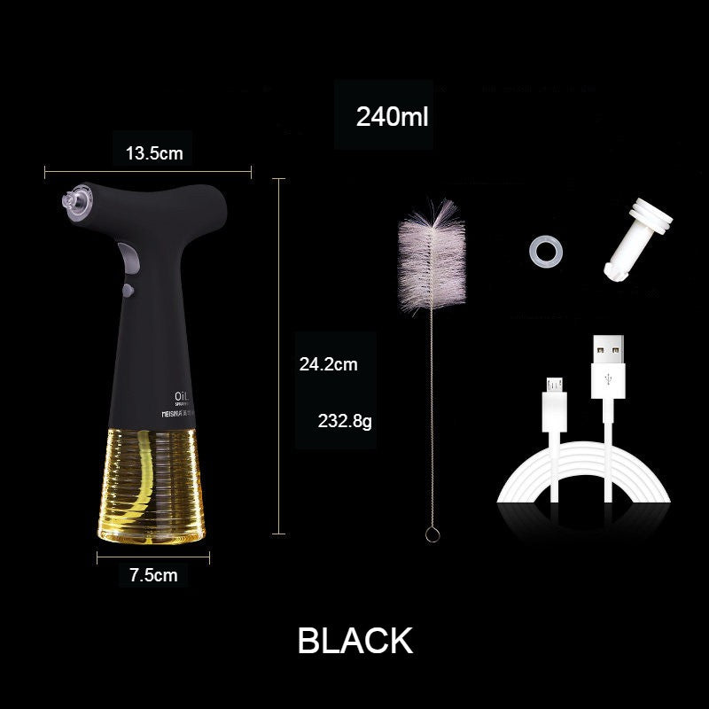 Norvo | Automatisk elektrisk oljesprayer, med to spraymodus, for nesten alle oljer eller flytende krydder.