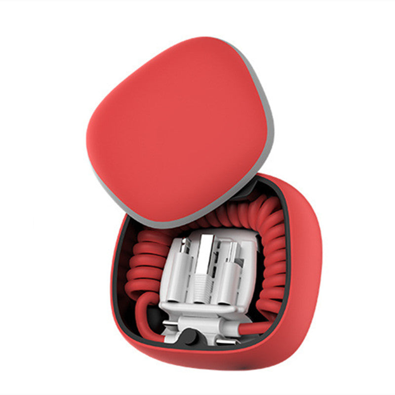 Norvo | Alt-i-ett vårkabel power bank Type-c Android lightning lagringsboks Nødhjelp mini power bank